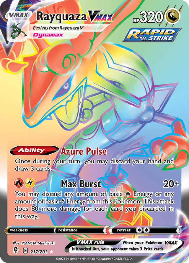 Rayquaza VMAX — Evolving Skies #217