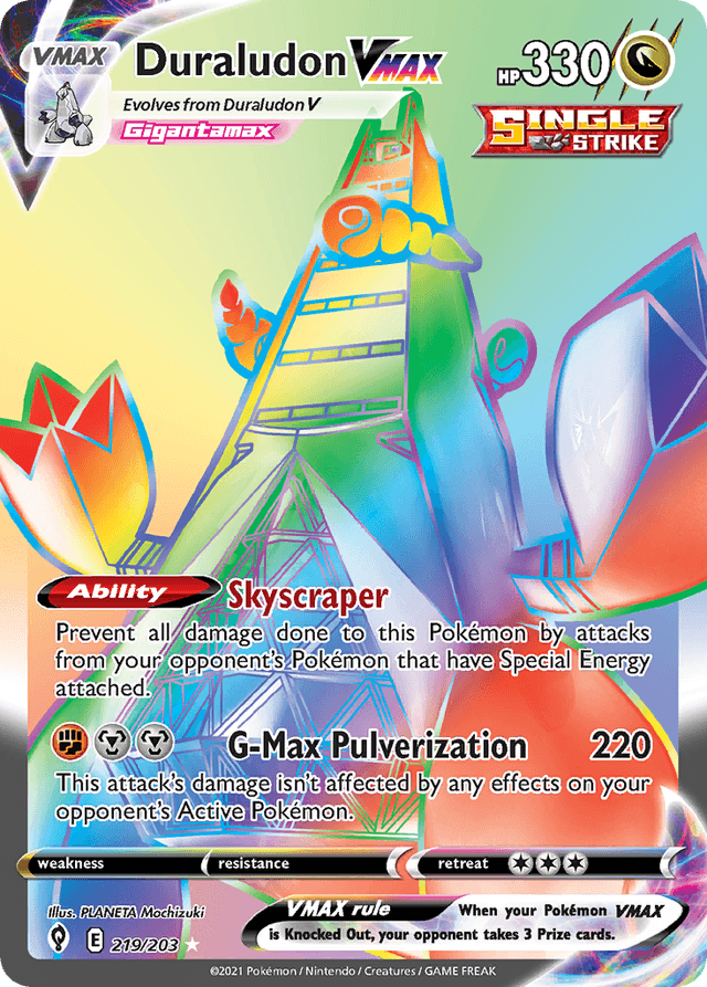 Duraludon VMAX — Evolving Skies #219
