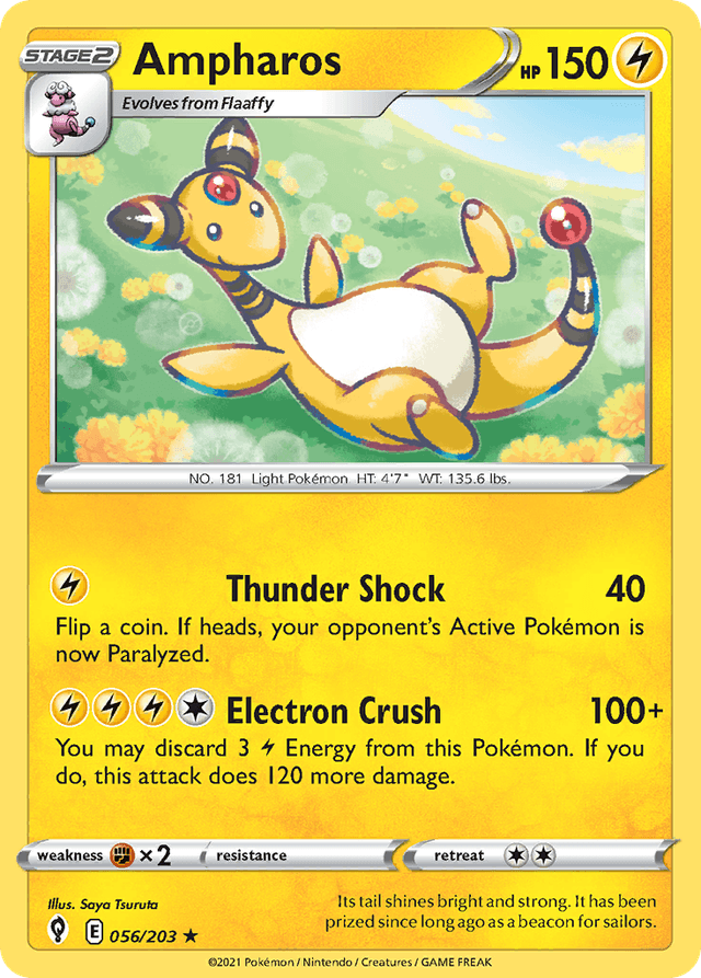 Ampharos — Evolving Skies #56