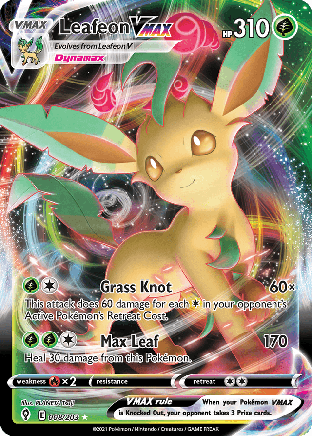 Leafeon VMAX — Evolving Skies #8