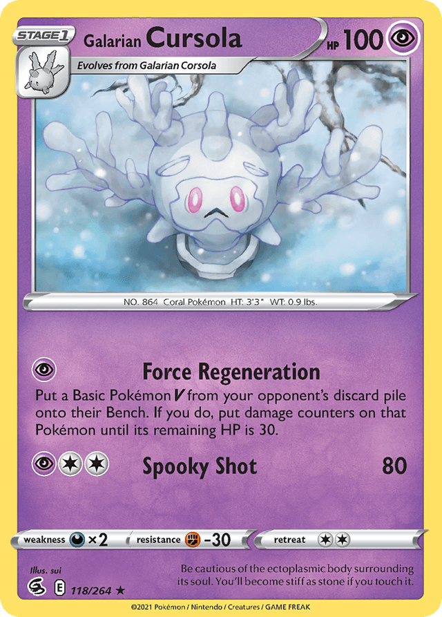 Galarian Cursola — Fusion Strike #118