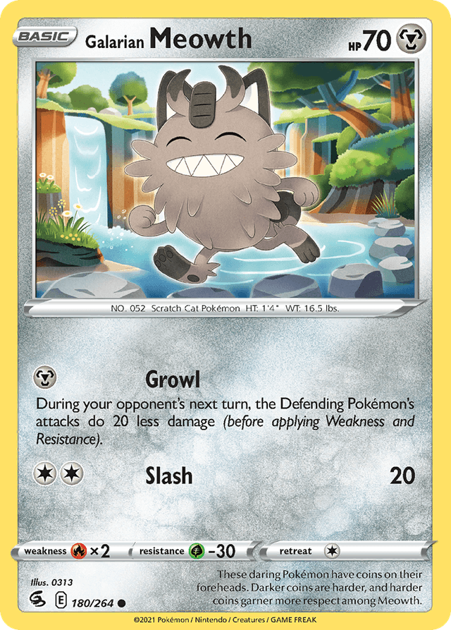 Galarian Meowth — Fusion Strike #180