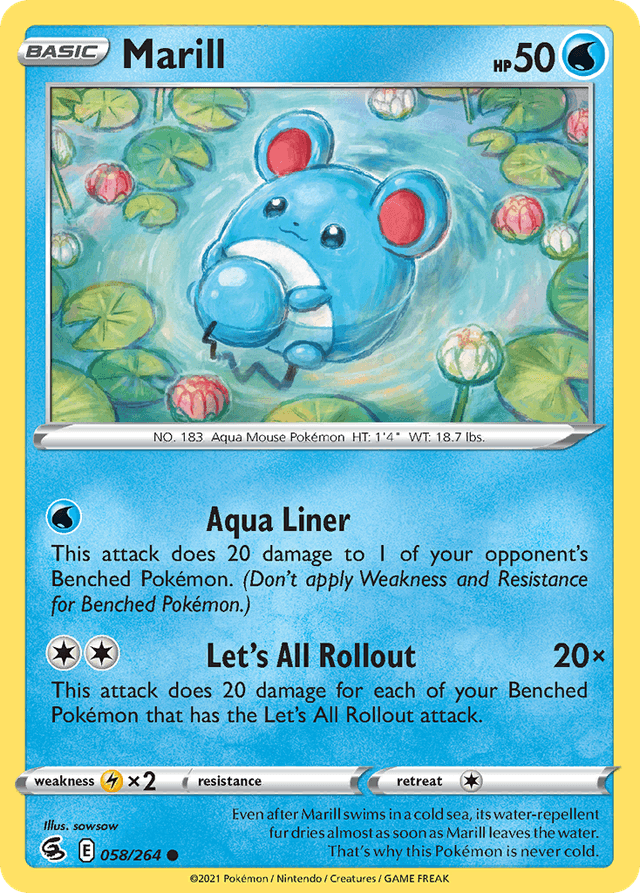 Marill — Fusion Strike #58