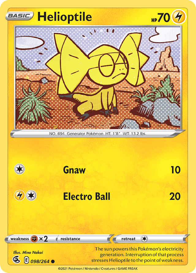 Helioptile — Fusion Strike #98