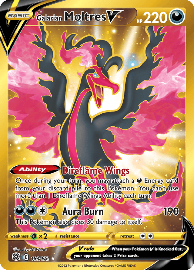 Galarian Moltres V — Brilliant Stars #183