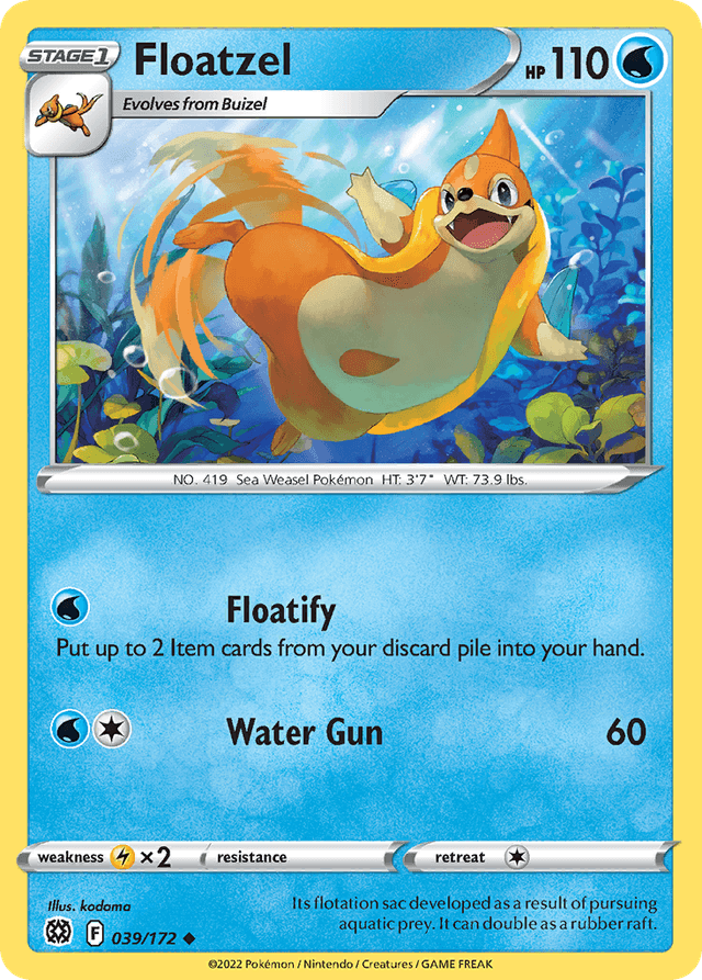 Floatzel — Brilliant Stars #39