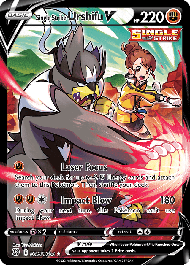 Single Strike Urshifu V — Brilliant Stars Trainer Gallery #TG18