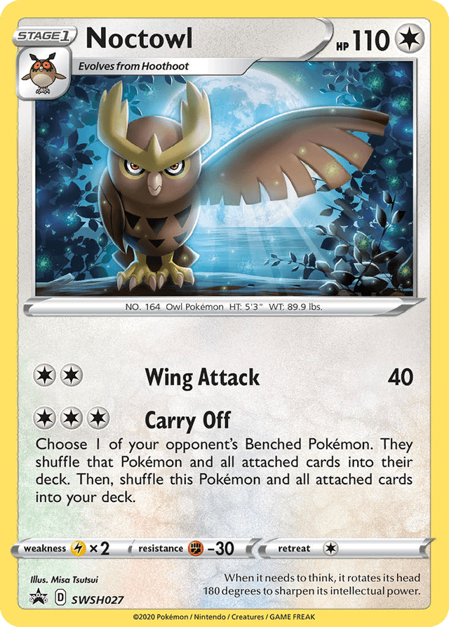 Noctowl — SWSH Black Star Promos #SWSH027