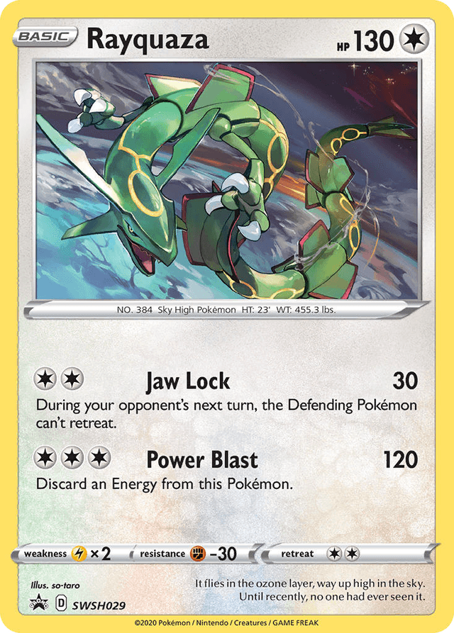 Rayquaza — SWSH Black Star Promos #SWSH029
