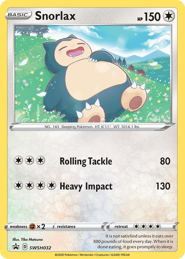 Snorlax — SWSH Black Star Promos #SWSH032
