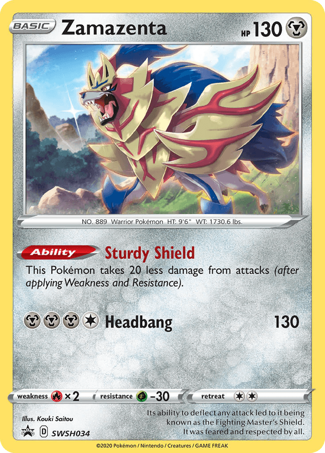 Zamazenta — SWSH Black Star Promos #SWSH034
