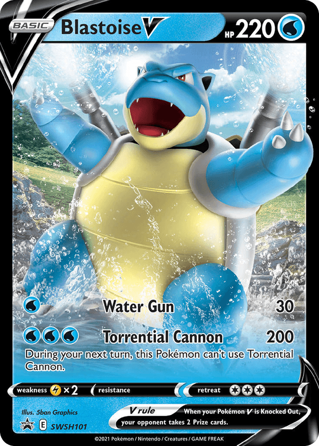 Blastoise V — SWSH Black Star Promos #SWSH101