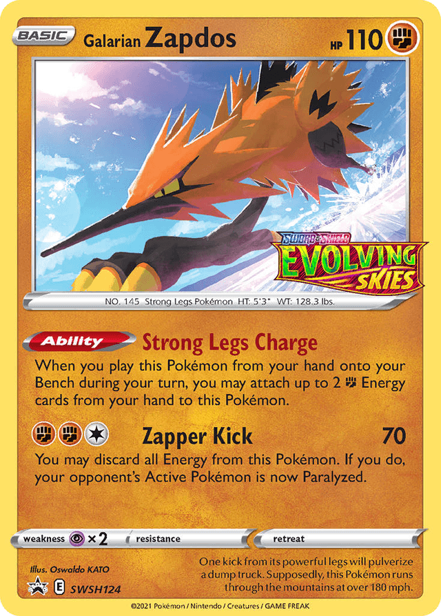Galarian Zapdos — SWSH Black Star Promos #SWSH124