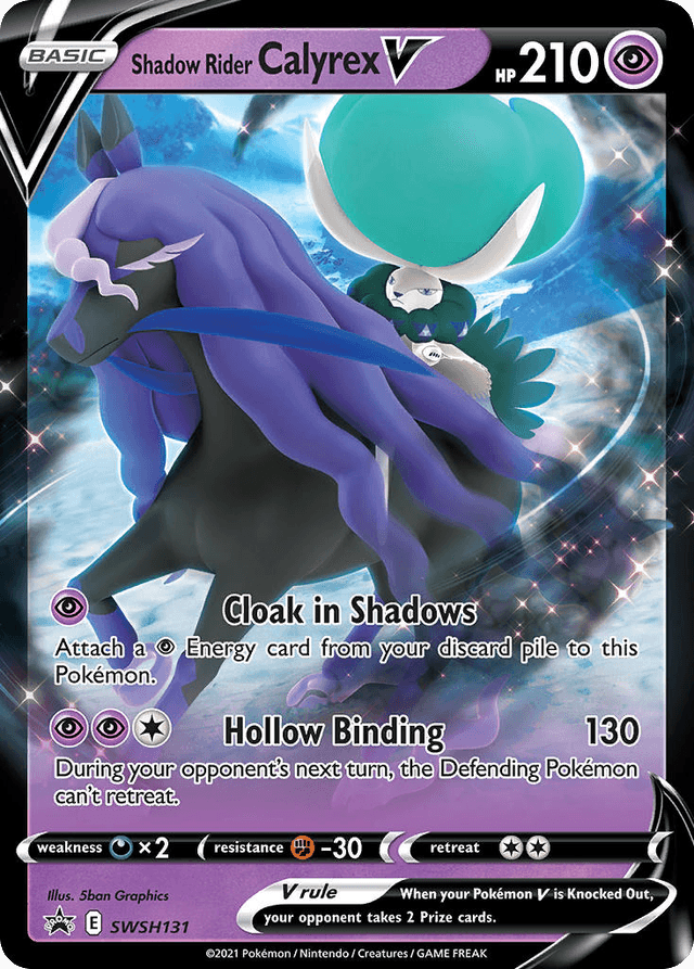 Shadow Rider Calyrex V — SWSH Black Star Promos #SWSH131