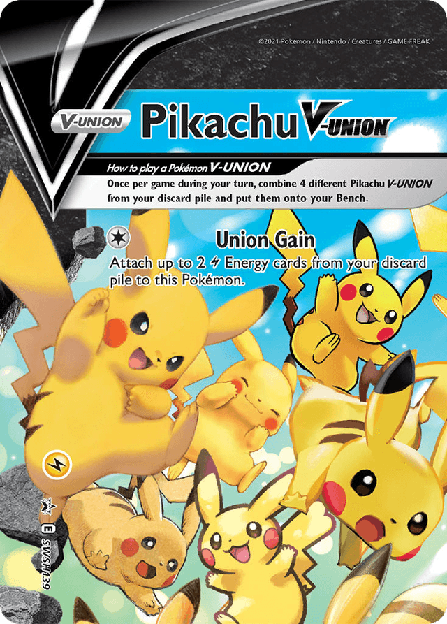 Pikachu V-UNION — SWSH Black Star Promos #SWSH139