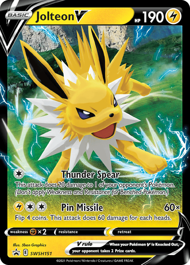 Jolteon V — SWSH Black Star Promos #SWSH151