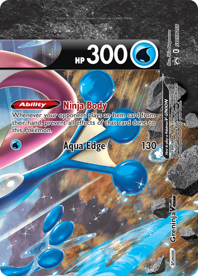Greninja V-UNION — SWSH Black Star Promos #SWSH156