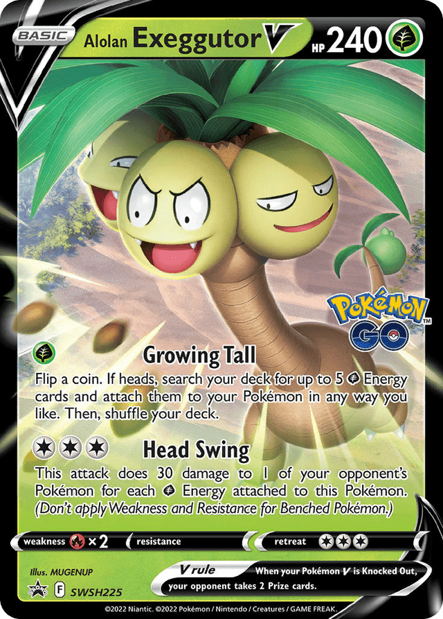Alolan Exeggutor V — SWSH Black Star Promos #SWSH225