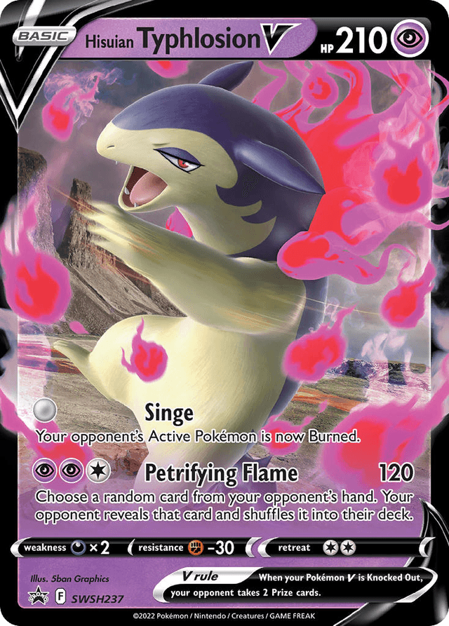 Hisuian Typhlosion V — SWSH Black Star Promos #SWSH237