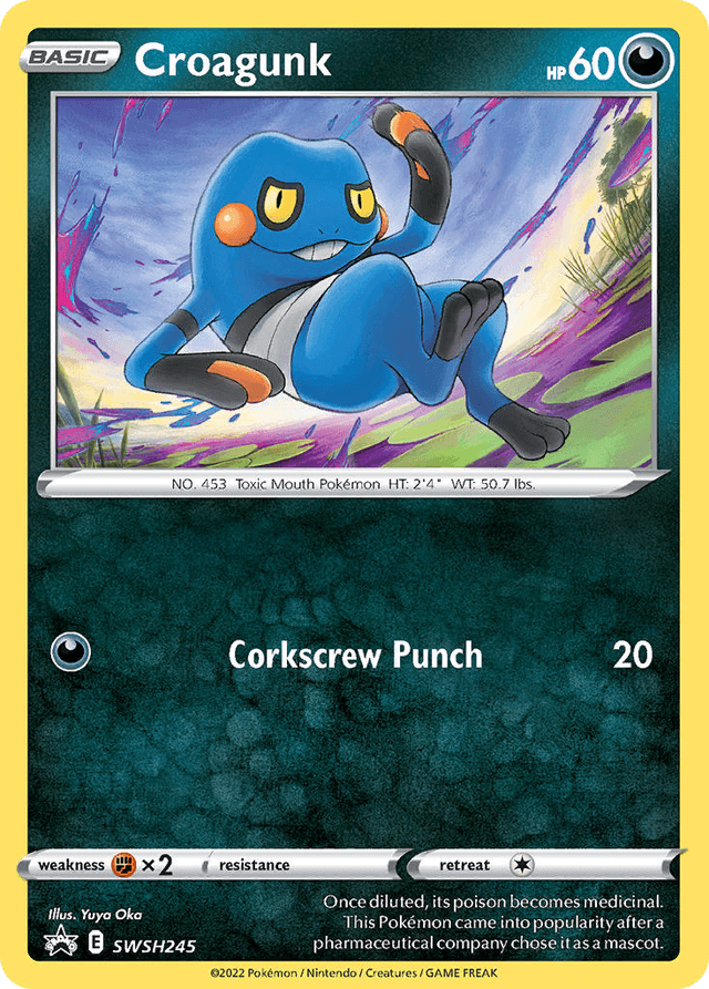 Croagunk — SWSH Black Star Promos #SWSH245