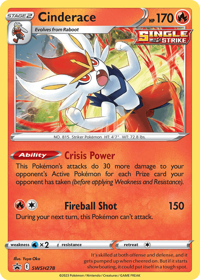 Cinderace — SWSH Black Star Promos #SWSH278