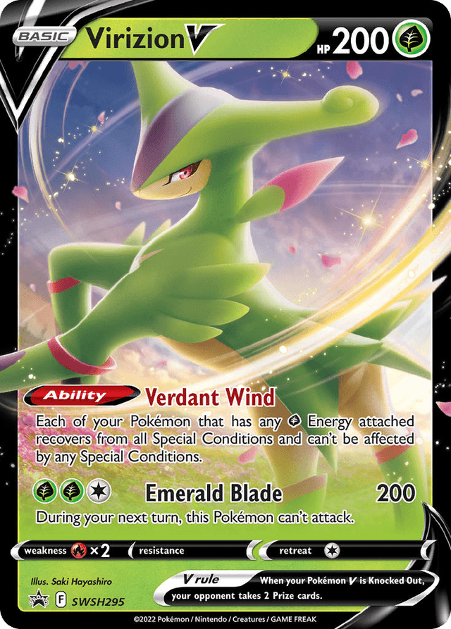 Virizion V — SWSH Black Star Promos #SWSH295