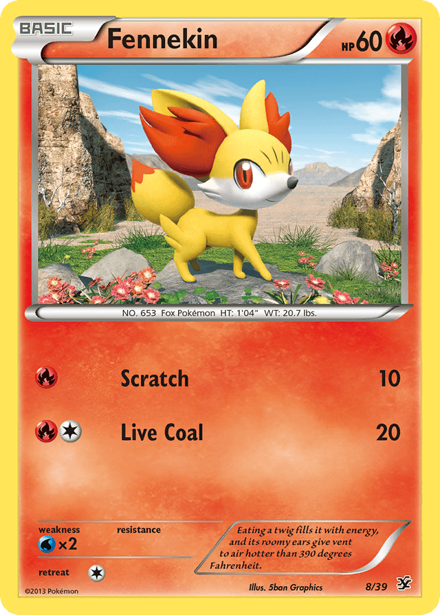 Fennekin — Kalos Starter Set #8