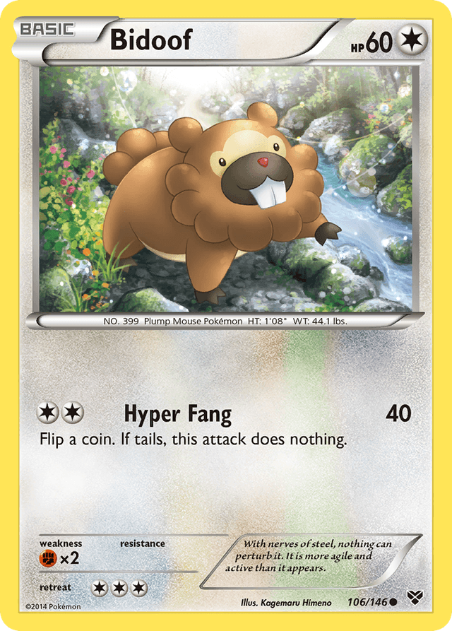 Bidoof — XY #106