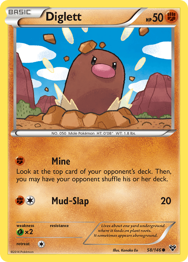 Diglett — XY #58