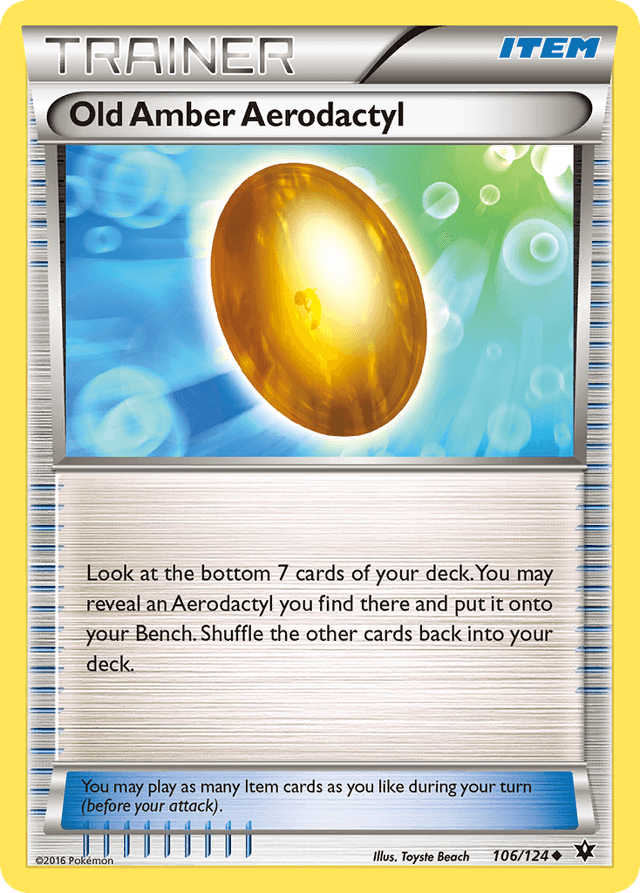 Old Amber Aerodactyl — Fates Collide #106