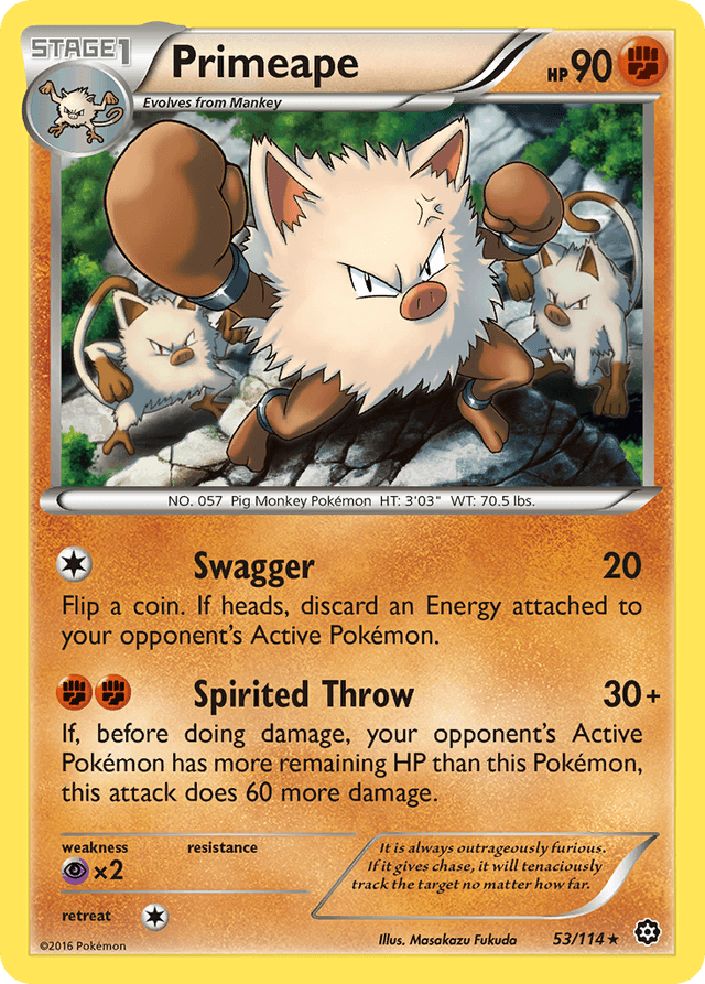 Primeape — Steam Siege #53