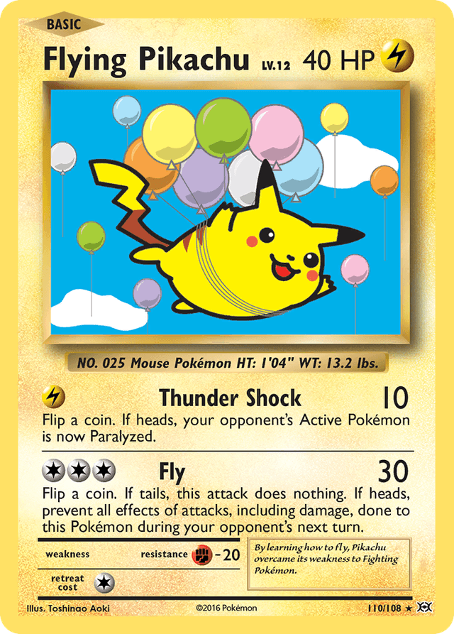 Flying Pikachu — Evolutions #110