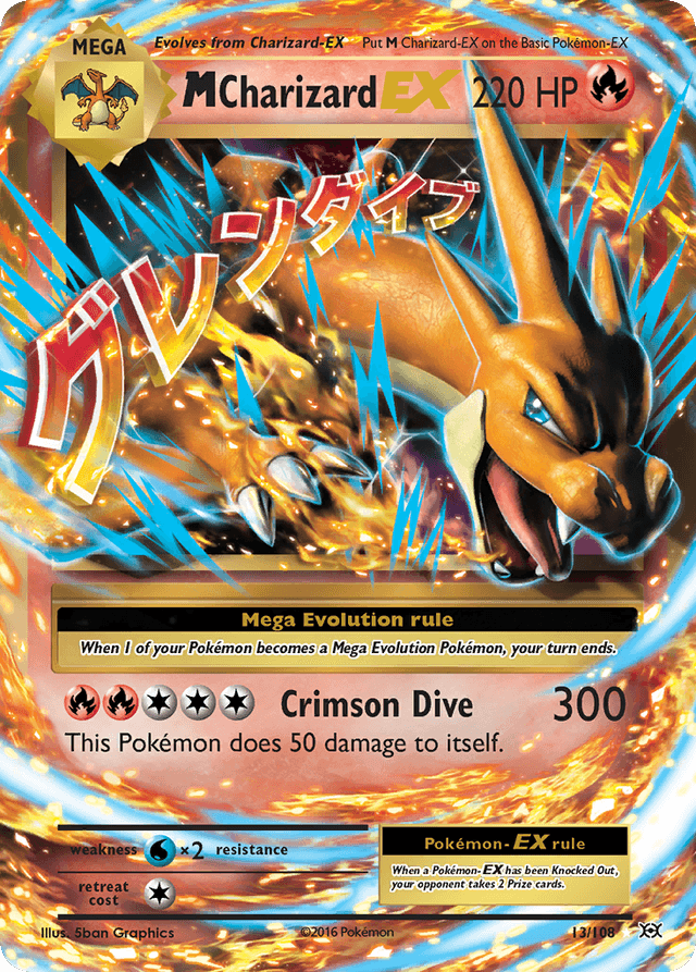 M Charizard-EX — Evolutions #13