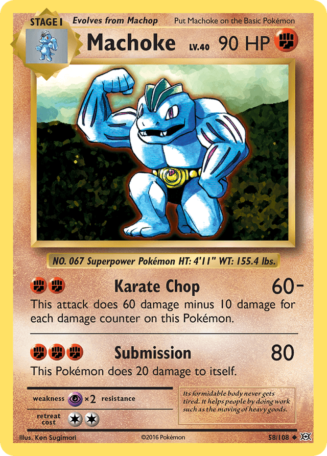 Machoke — Evolutions #58