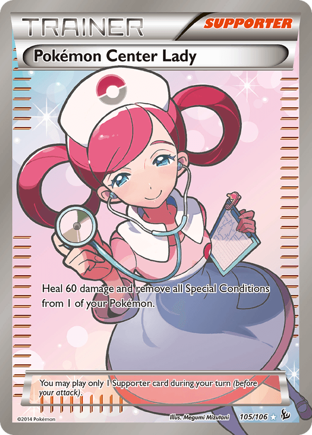 Pokémon Center Lady — Flashfire #105