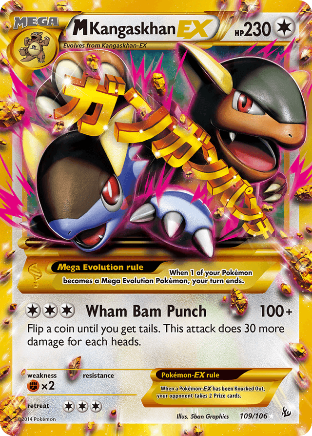 M Kangaskhan-EX — Flashfire #109