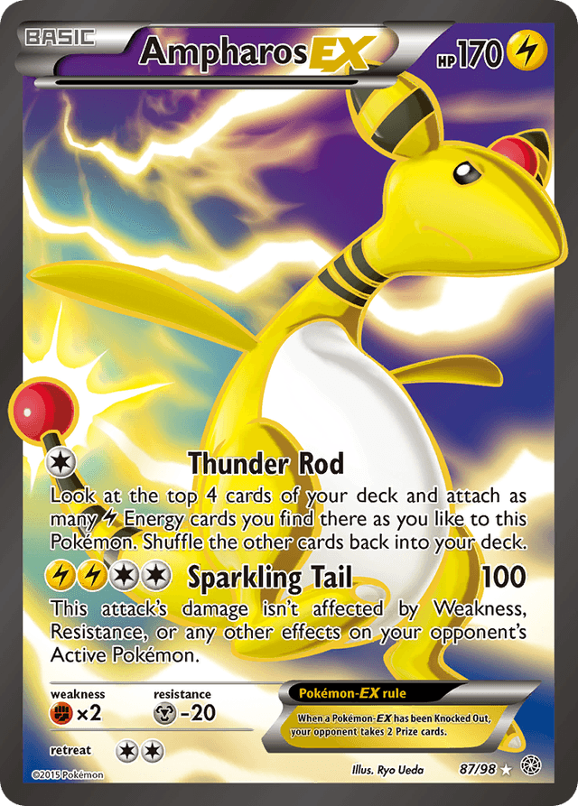 Ampharos-EX — Ancient Origins #87