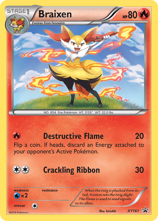 Braixen — XY Black Star Promos #XY161