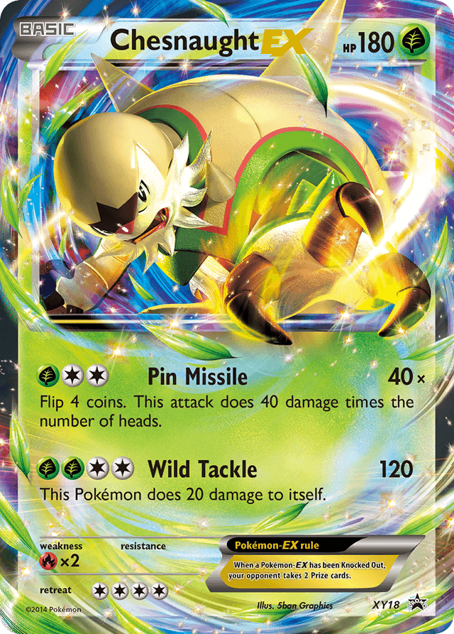 Chesnaught-EX — XY Black Star Promos #XY18