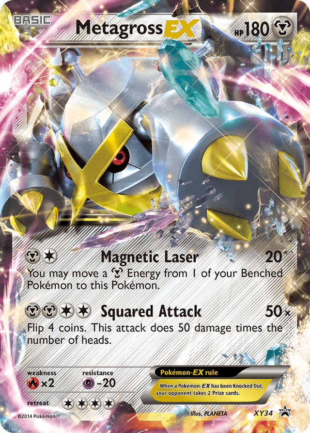 Metagross-EX — XY Black Star Promos #XY34