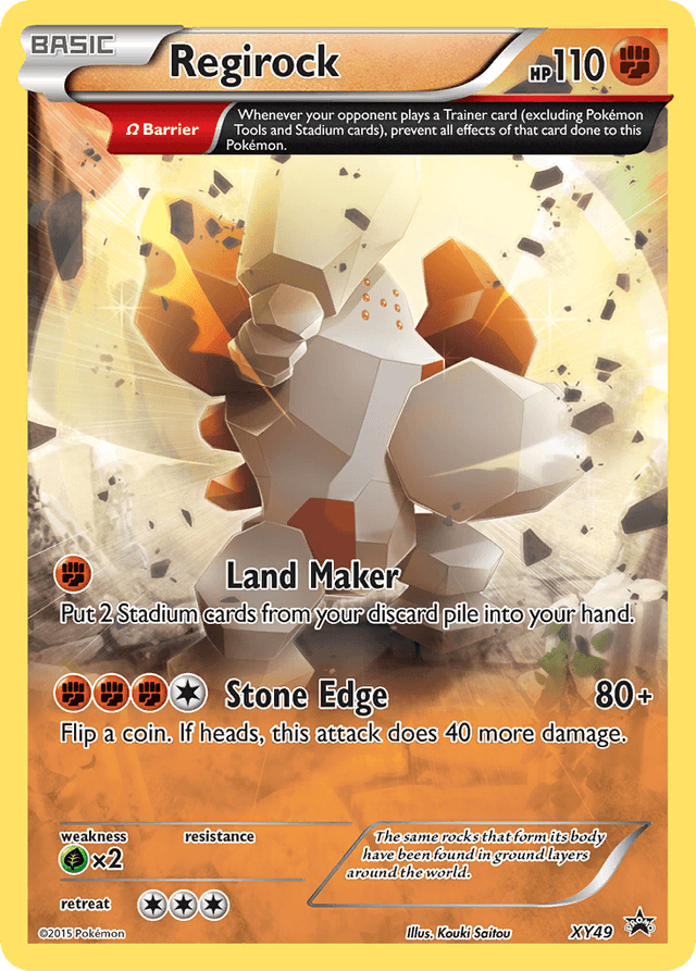 Regirock — XY Black Star Promos #XY49