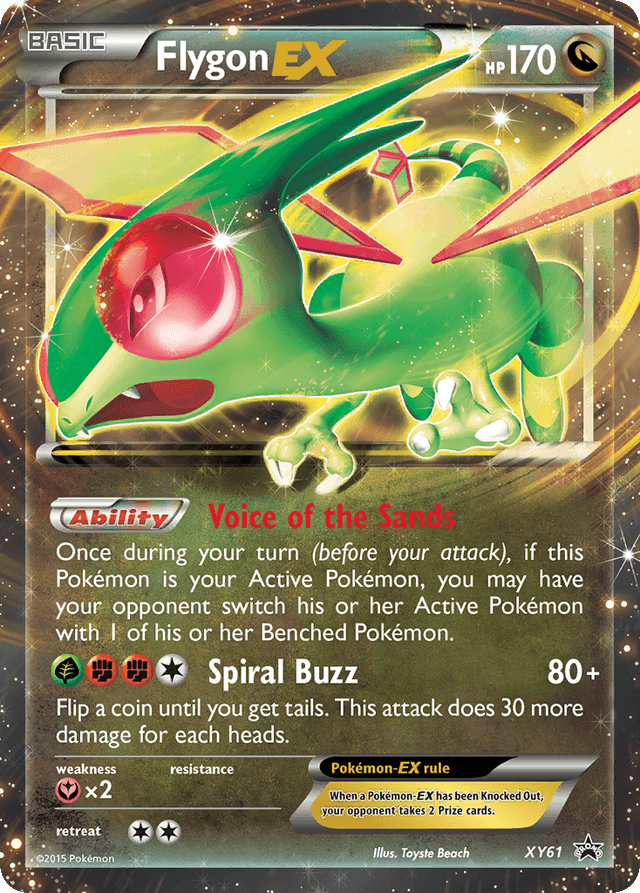 Flygon-EX — XY Black Star Promos #XY61
