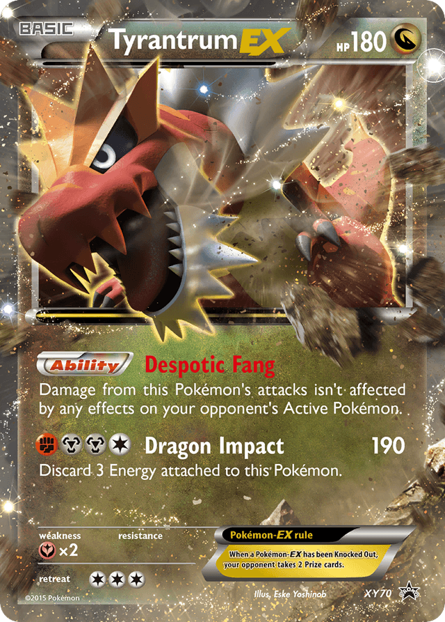 Tyrantrum-EX — XY Black Star Promos #XY70