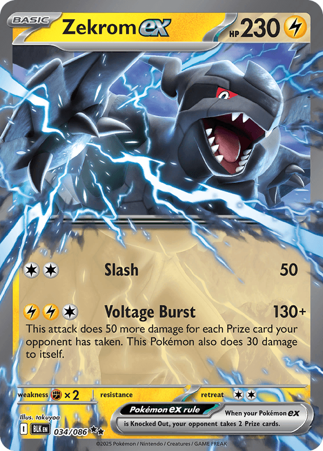 Zekrom ex — Black Bolt #34